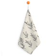 DNAGSB Elegant Needle Leaves 597 Kitchen Towels 1PCS, Soft Hand Towels