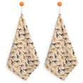 DNAGSB Giraffe Pattern666 Kitchen Towels 2PCS, Soft Hand Towels with