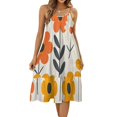 DNAGSBBSN Marshmallow Daisy Decor 971 Women's Maxi Summer Dress