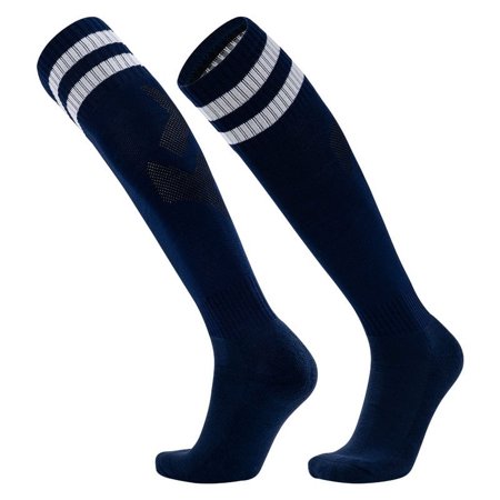 DNAKEN (3 Pairs) baseball socks softball socks grip socks soccer compression socks men for Youth & Adult kids toddler soccer socksCotton Long Tube White Thick