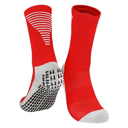 DNAKEN (3 Pairs) baseball socks softball socks grip socks soccer compression socks men for Youth & Adult kids toddler soccer socksMid -tube tube adhesive professional non -slip socks towel bottom spo
