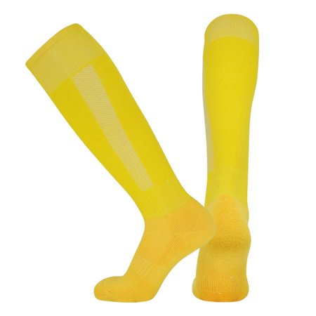 DNAKEN (3 Pairs) baseball socks softball socks grip socks soccer compression socks men for Youth & Adult kids toddler soccer socksPure color sports socks of long tube non -slip towel bottom