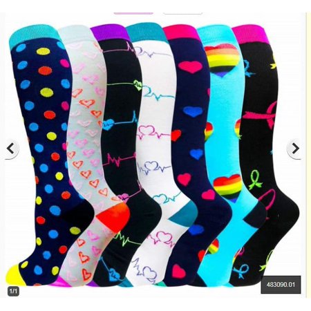 DNAKEN(6 pairs) Compression Socks for Women & Men Circulationis Best Support for Athletic Running,Hiking,Nursing compression socks for women diabetic socks women