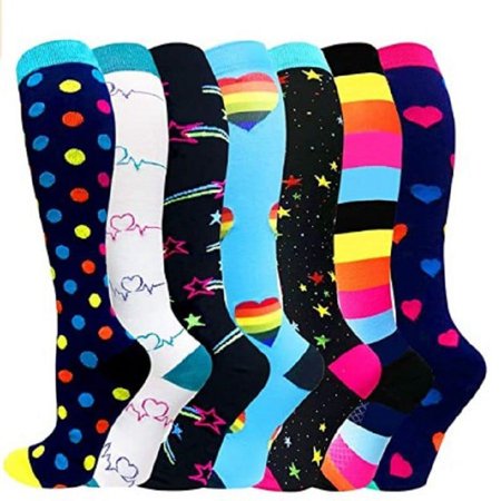 DNAKEN(6 pairs) Compression Socks for Women & Men Circulationis Best Support for Athletic Running,Hiking,Nursing compression socks for women diabetic socks women