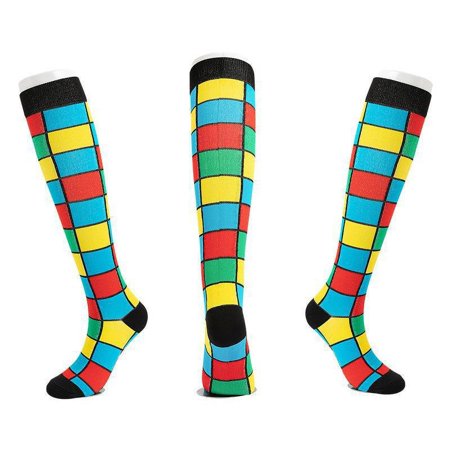 DNAKEN(7 pairs) Compression Socks for Women & Men Circulationis Best Support for Athletic Running,Hiking,Nursing plus size compression socks wide calf compression socks for nurses