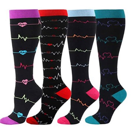 DNAKEN (8 pairs) Compression Socks for Women & Men Circulationis Best Support for Athletic Running,Hiking,Nursing men's compression socks socks for women