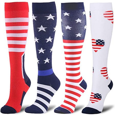 DNAKEN (8 pairs) Compression Socks for Women & Men Circulationis Best Support for Athletic Running,Hiking,Nursing men's compression socks socks for women