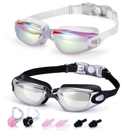 DNAKEN Swimming goggles adult silicone swimming goggles myopia swimming goggles goggles anti-fog electroplating swimming goggles set swim goggles