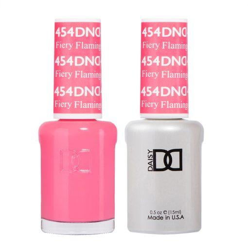 DND 454 Fiery Flamingo Gel & Matching Polish Set - DND Gel & Lacquer