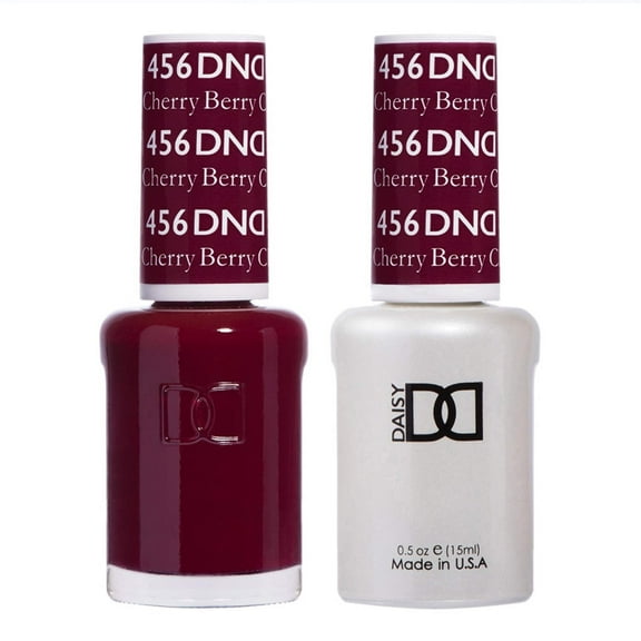 DND Daisy Nail Design - Gel & Lacquer Combo - Cherry Berry 456