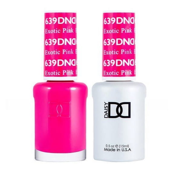DND 639 Exotic Pink Gel & Matching Polish Set - DND Gel & Lacquer