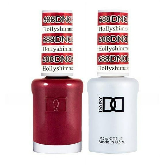 DND 688 Holly shimmer Gel & Matching Polish Set - DND Gel & Lacquer