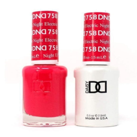 DND 758 Electric Night Gel & Matching Polish Set - DND Gel & Lacquer