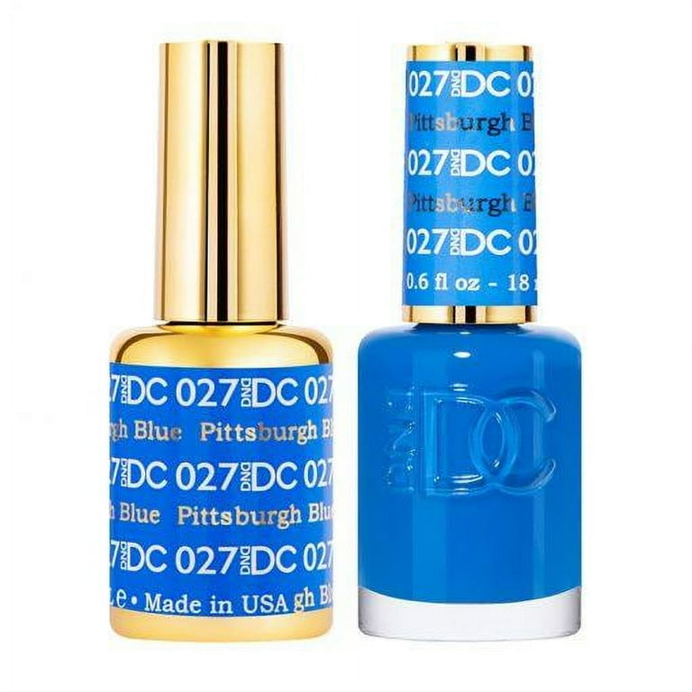DND DC 027 Pittsburgh Blue Gel & Matching Polish Set - DND DC Gel