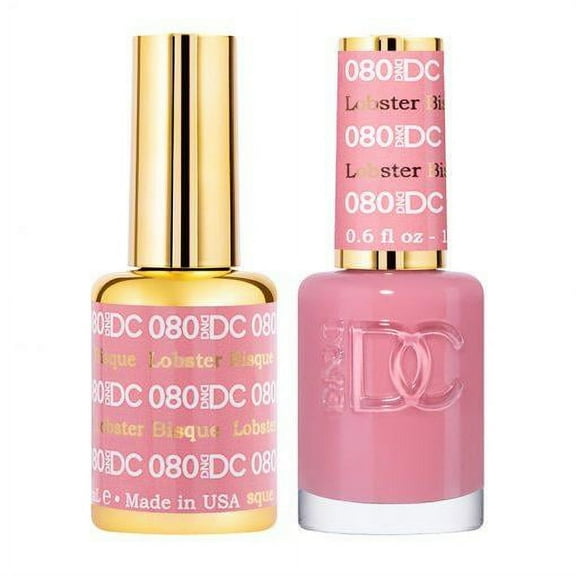 DND DC 080 Lobstor Bisque Gel & Matching Polish Set - DND DC Gel & Lacquer