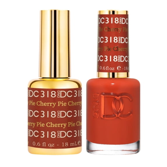 DND DC Cherry Pie Gel Polish #318, DND DC Gel Polish for Nails
