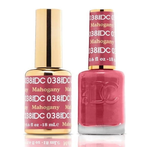 DND DC Duo Gel + Nail Lacquer DC038 Mahogany