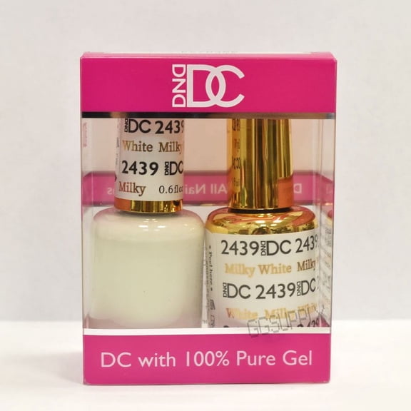DND Match UV Gel + Nail Polish #2439 Milky White