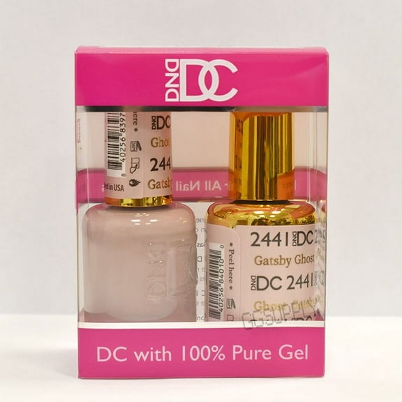 DND DC Duo Soak off Gel & Matching Nail Polish 2441 Gatsby Ghost