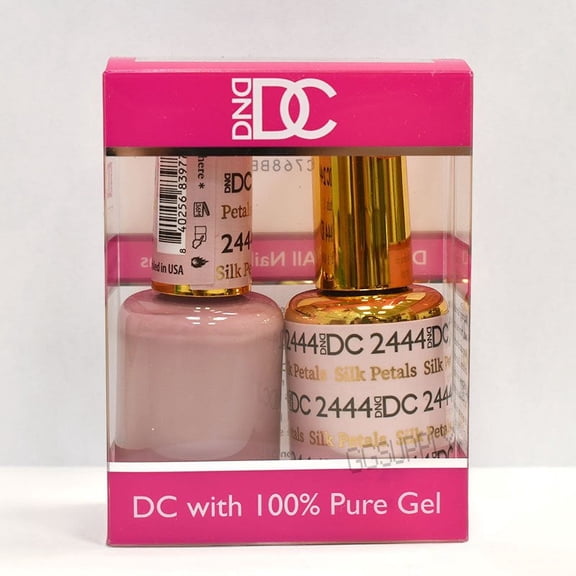 DND DC Duo Soak off Gel & Matching Nail Polish 2444 Silk Petals