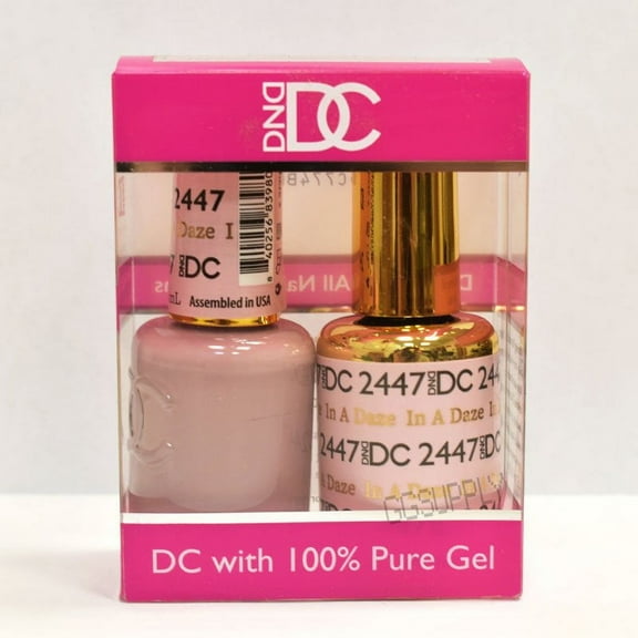 DND DC Duo Soak off Gel & Matching Nail Polish 2447 In A Daze