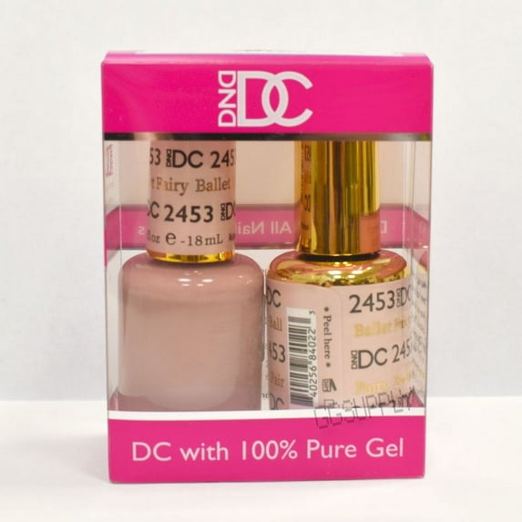 DND DC Duo Soak off Gel & Matching Nail Polish 2453 Ballet Fairy