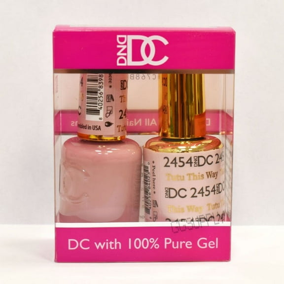 DND DC Duo Soak off Gel & Matching Nail Polish 2454 Tutu This Way