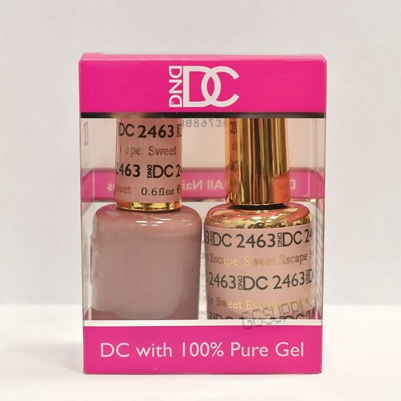 DND DC Duo Soak off Gel & Matching Nail Polish 2463 Sweet Escape