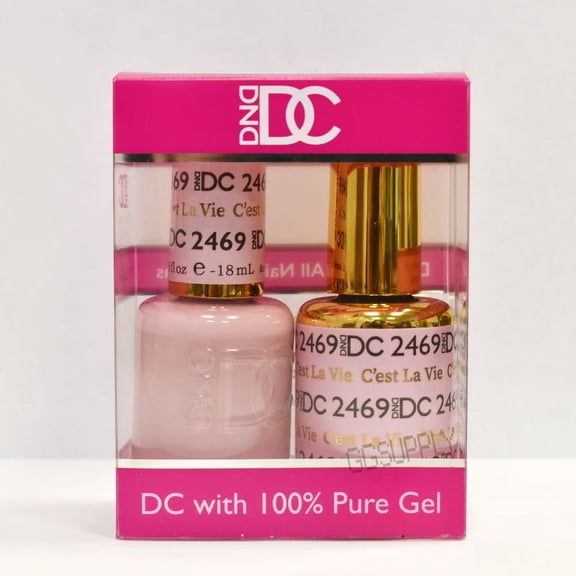 DND DC Duo Soak off Gel & Matching Nail Polish 2469 C'est La Vie