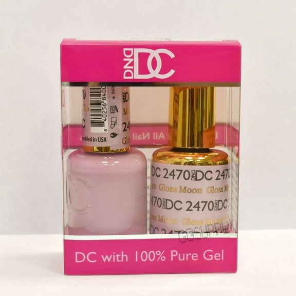 DND DC Duo Soak off Gel & Matching Nail Polish 2470 Gloss Moon