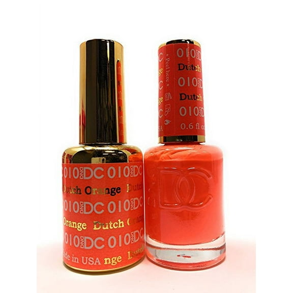 DND - DC Duo Soak off Gel & Matching nail polish - 010 DUTCH ORANGE