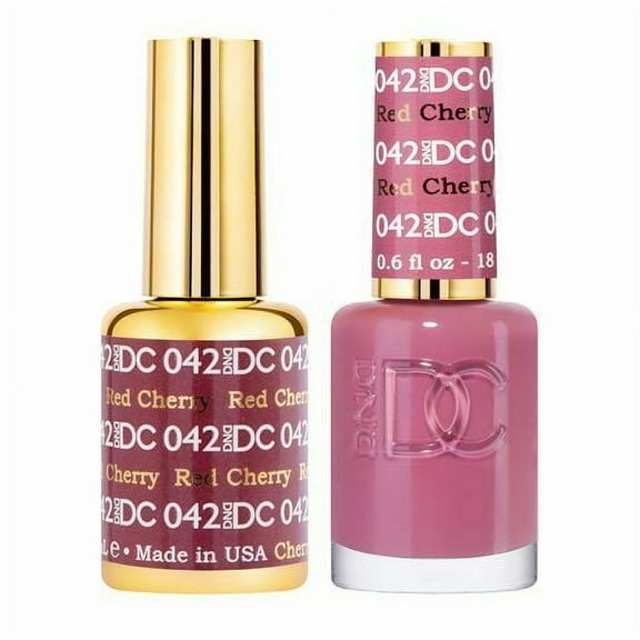 DND - DC Duo Soak off Gel & Matching nail polish - 042 Red Cherry