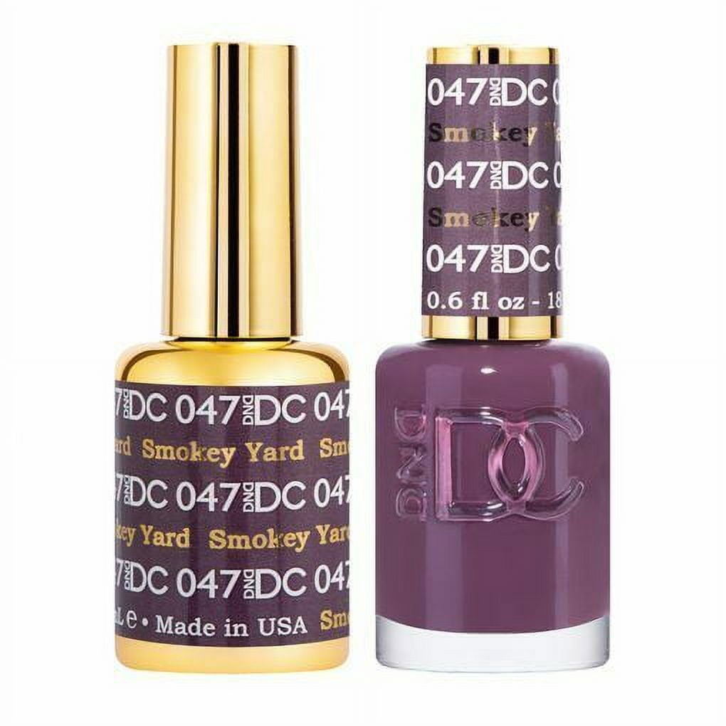 Dnd Dc Duo Soak Off Gel And Matching Nail Polish 047 Smokey Yard 7262