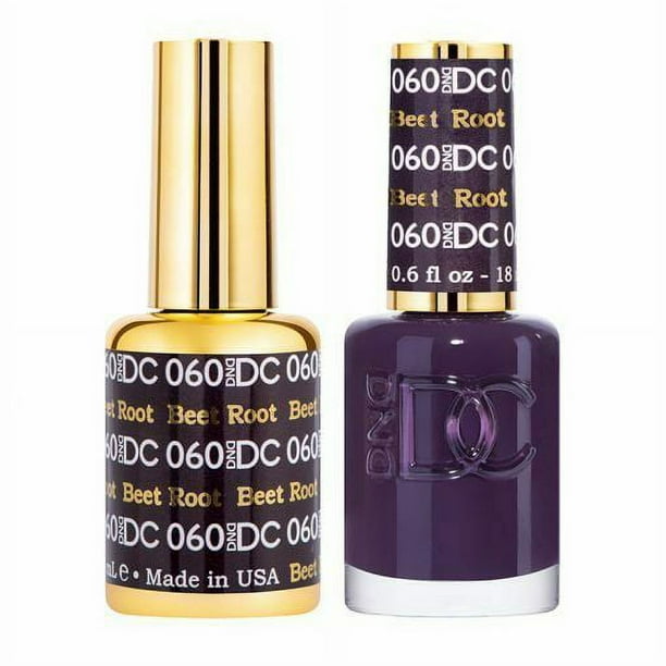 DND DC Duo Soak off Gel & Matching nail polish 060 Beet Root