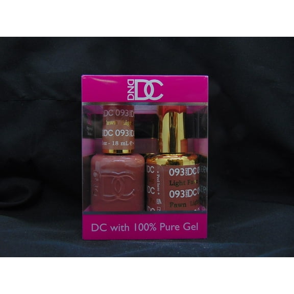 DND - DC Duo Soak off Gel & Matching nail polish, #093 - Light Fawn