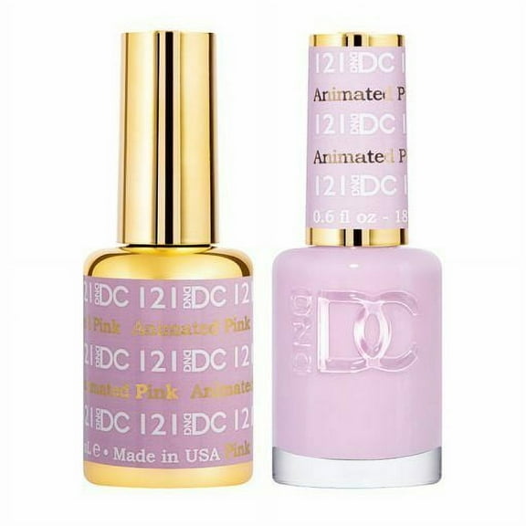 DND - DC Duo Soak off Gel & Matching nail polish - 121 Animated Pink