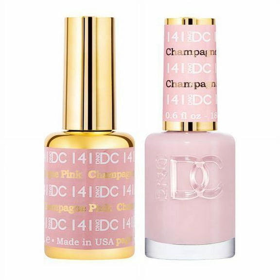 DND - DC Duo Soak off Gel & Matching nail polish - 141 Pink Champagne