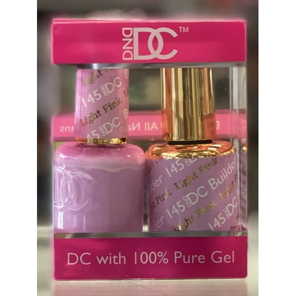 DND - DC Duo Soak off Gel & Matching nail polish, #145 - Pink Light