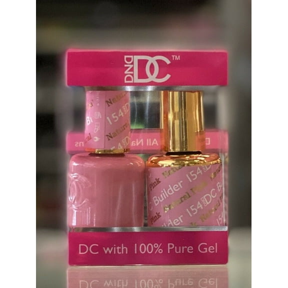 DND - DC Duo Soak off Gel & Matching nail polish, #154 - Natural Pink