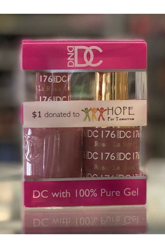 DND - DC Duo Soak off Gel & Matching nail polish, #176 - La Rosa