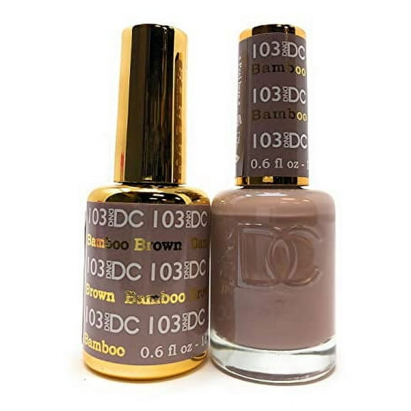 DND - DC Duo Soak off Gel & Matching nail polish - BAMBOO BROWN #DC103
