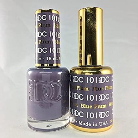 DND - DC Duo Soak off Gel & Matching nail polish - BLUE PLUM #DC101