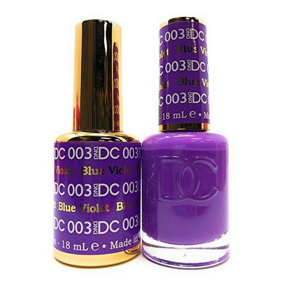 DND - DC Duo Soak off Gel & Matching nail polish, Blue Violet #DC003