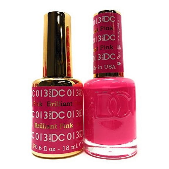 DND - DC Duo Soak off Gel & Matching nail polish, Brilliant Pink #DC013