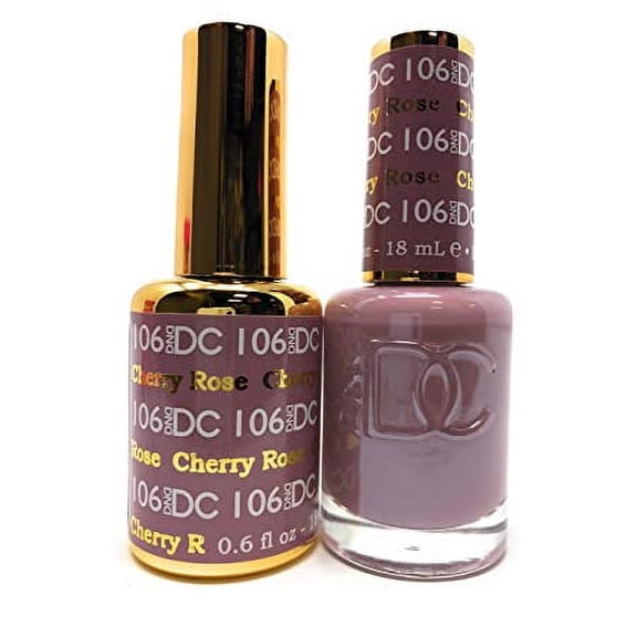 DND - DC Duo Soak off Gel & Matching nail polish - CHERRY ROSE #DC106