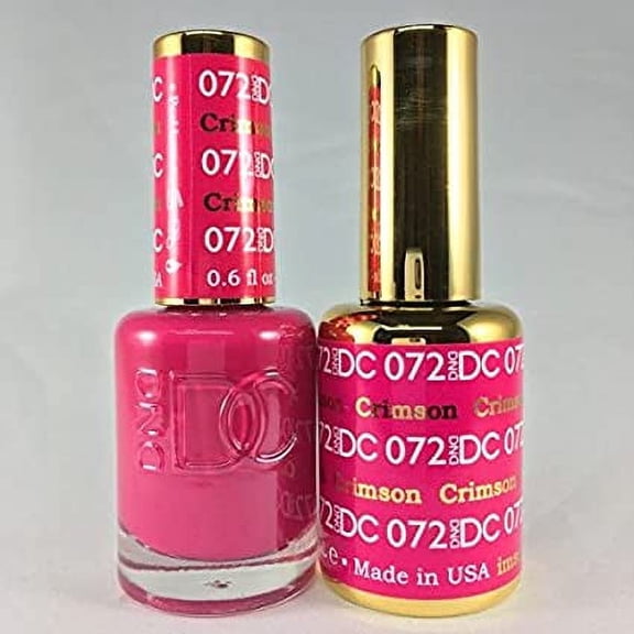 DND - DC Duo Soak off Gel & Matching nail polish - CRIMSON #DC072
