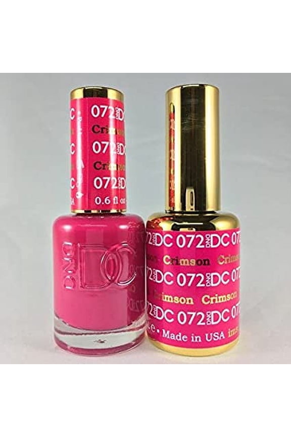 DND - DC Duo Soak off Gel & Matching nail polish - CRIMSON #DC072