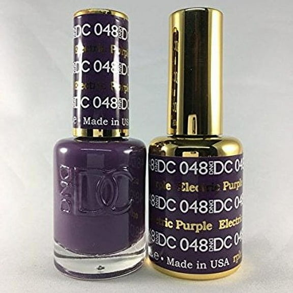 DND - DC Duo Soak off Gel & Matching nail polish, Electric Purple #DC048
