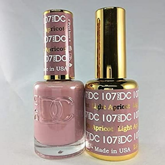 DND - DC Duo Soak off Gel & Matching nail polish - LIGHT APRICOT #DC107