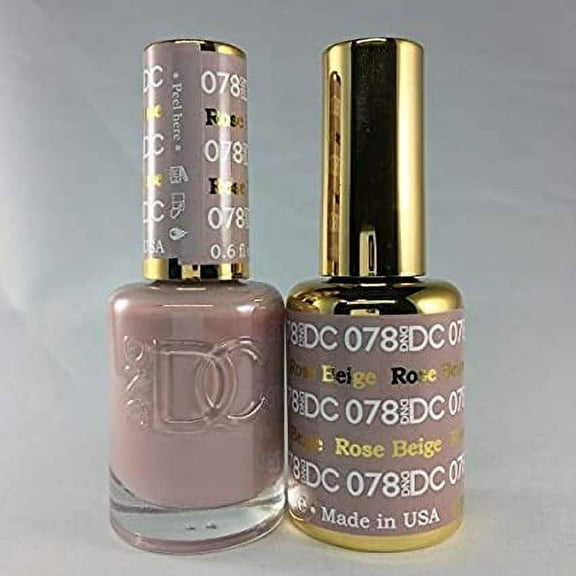 DND - DC Duo Soak off Gel & Matching nail polish - ROSE BEIGE #DC078